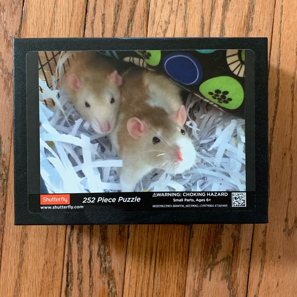 252 piece Jigsaw Puzzle - Fancy Rats * EUC *